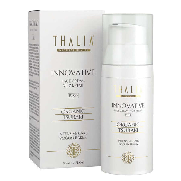 Thalia Innovative Organic Tsubaki Oily Face Care Cream 15 SPF - 50 mL Anti-Aging - Scensationel